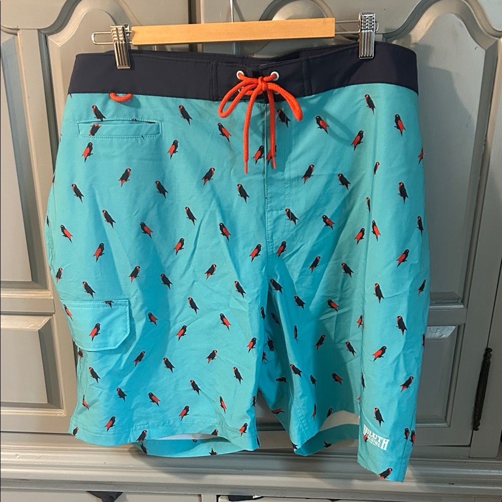 Duluth Trading Parrot Men’s Swim Trunks